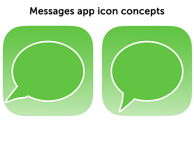 Messages app icon concepts