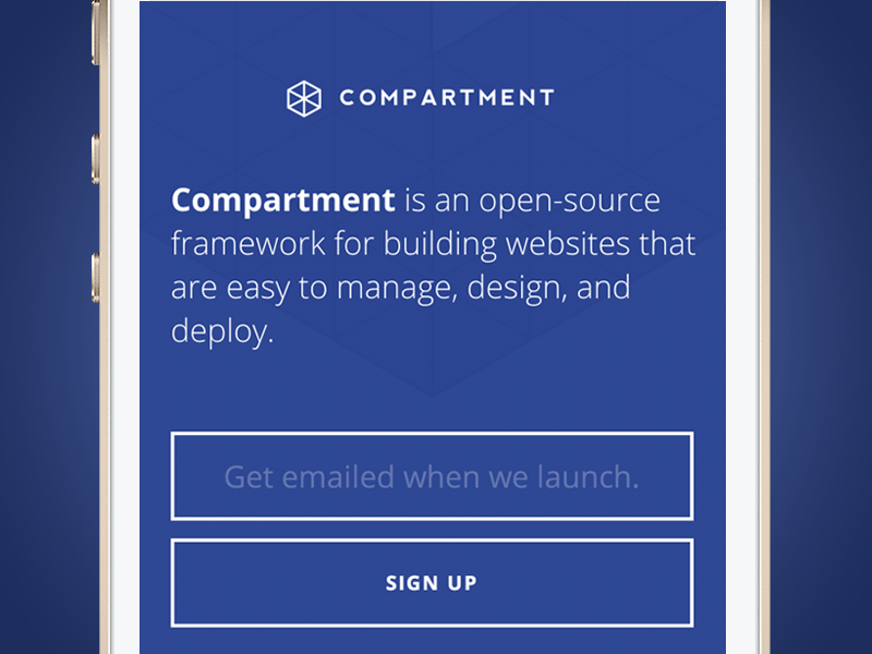 [GIF] Compartment : Working Prototype 3b : Mobile animate.css entypo erb html ios simulator landing page mobile nevis open sans sass svg