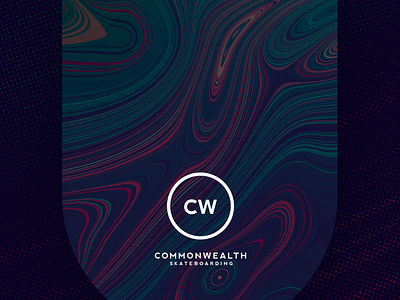 CW Deck Conceptualization [001] halftone liquify skateboard