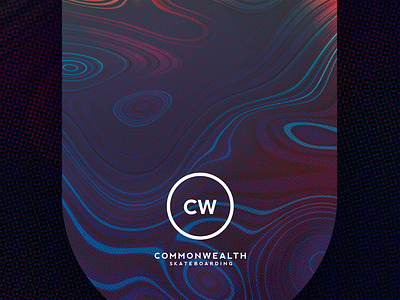 CW Deck Conceptualization [002] halftone liquify skateboard