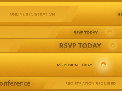 RSVP Layer Effects button gold gradient