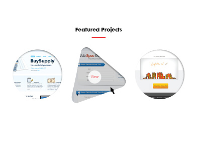 Featured Projects 2 home page website