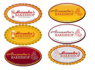 Case Studies on Alessandras Bakeshop Logo casestudies logotype