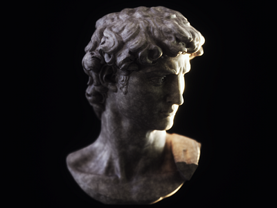 Head of Michelangelo's David A