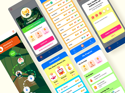 Kids learning app UI by Neha Garg Dwivedi on Dribbble