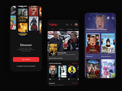 Tooli - Home Cinema App cinema app cinema mobile app home cinema app online watch app vod app
