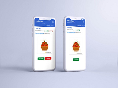 AI Scanning Page of Veggies android app design mobile app design ui