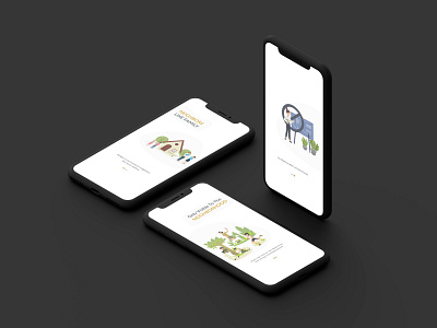 welcome Screens - Simply Local App android app design illustration mobile app design ui welcome page