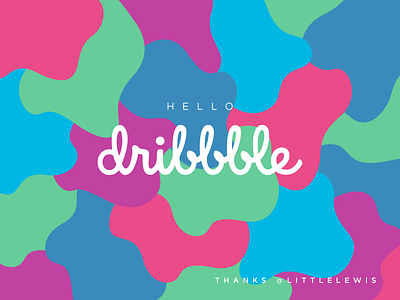 Hello Dribbble branding colors creation design first firstshot flat france hello hello dribbble hello dribble helloworld illustration pattern pattern design patterndesign thanks vector wall welcome