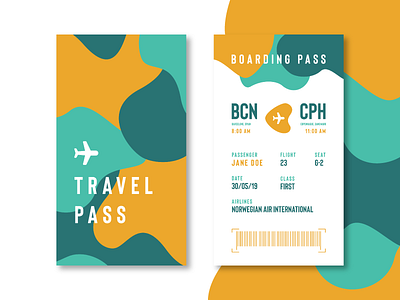 Daily UI Challenge - Boarding Pass