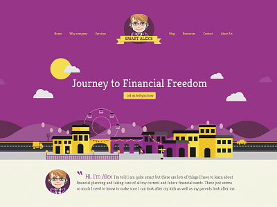 Smart Alex Financial Website financial website web design