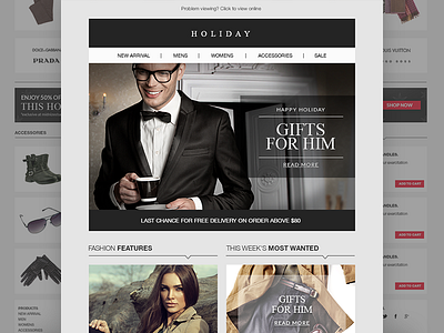 Fashion Responsive Email Template e commerce e newsletter email email design email template newsletter