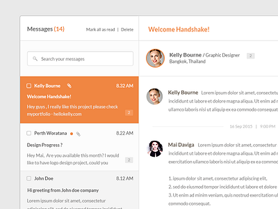 Message UI Design WIP
