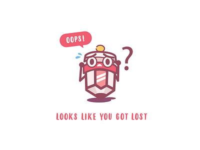 404 Page Design 404 bangkok design error page logo pencil thailand ui