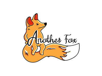 Another Fox fox illustration logo logotype orange