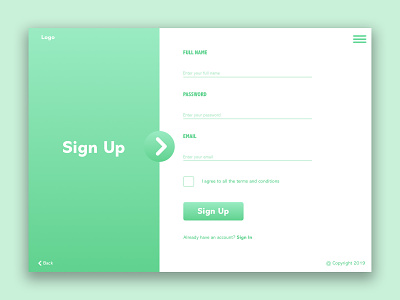 Sign Up Form Daily UI #1