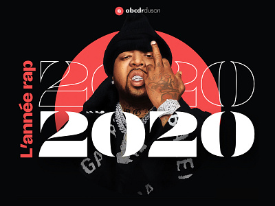 Website for rap report of the year 2020 2020 design grieselda illustration middle finger music rap type ui webdesign westside gunn year