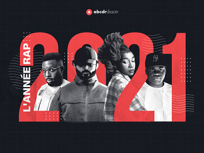 Website for rap report of the year 2021 annual report header header banner hero homepage illustration illustration music rap red report ui ui design ui illustration webdesign website illustration