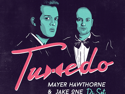 Tuxedo Flyer Dj Set concert dj event flyer illustration music show tuxedo