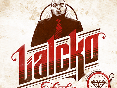 Lalcko mixtape cover cover illustration lettering mixtape music
