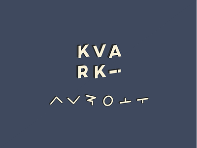 KVARKi brand identity logo supporting graphics