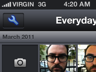 Everyday for iPhone app application blue iphone