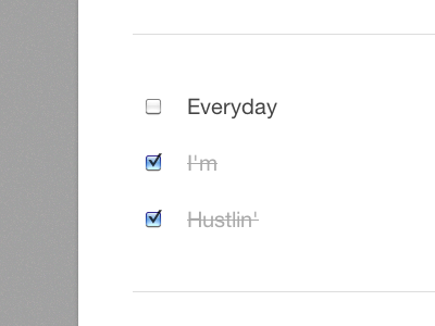 Everyday I'm Hustlin' app everyday html5 hustlin im todo web