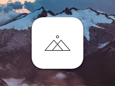 App Icon—Daily UI #005 app app icon clean daily100 dailyui day005 icon ios minimal snowboarding ui ux