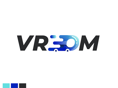 Vrooom - Daily logo Challenge branding daily ui dailylogochallenge design flat illustration logo minimal typography ui vector