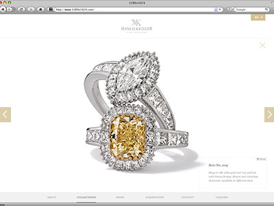 Luxurious Jewelry Collection Page