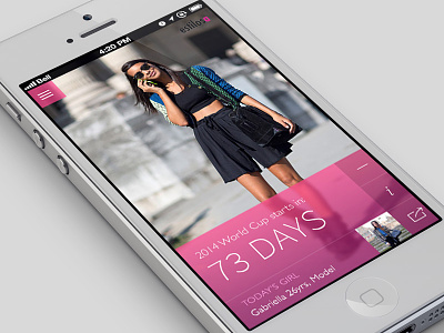 Fashion App app brazil countdown design fashion flat ios mobile patterns style ui ux