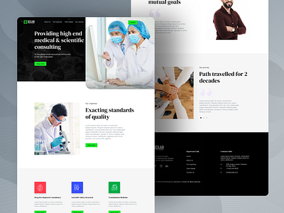 Medical Research Centre Website design laboratory medical medicine research research laboratory scientist ui ux web web design webdesign website website design