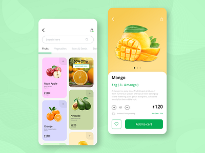 Online Fruits Shopping App