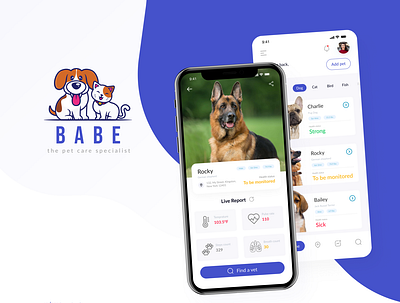 Babe Pet Care - UX/UI Case study babe pet care babe pet care app design mobile mobile app design pet care ui ux