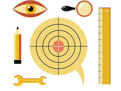 Measurement design digital icon illustration