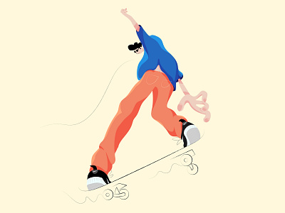 Skater design graphic design illustration