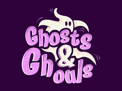Ghosts & Ghouls design graphic design illustration typography