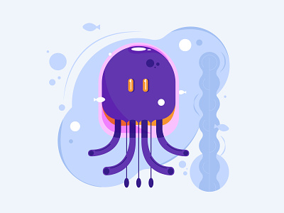 Jellyfish design graphic design illustration vector