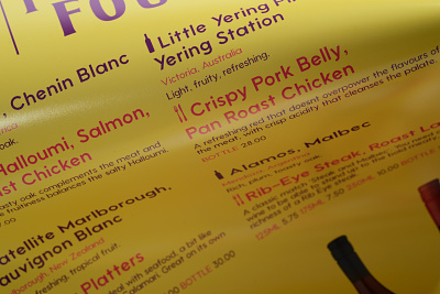 Food & wine pairing poster (1) design graphic design typography