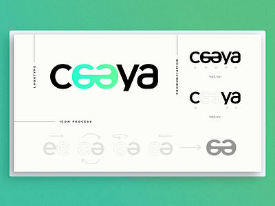 Ceeya Identity Process brand identity branding branding and identity design process education identity design logo logo design process