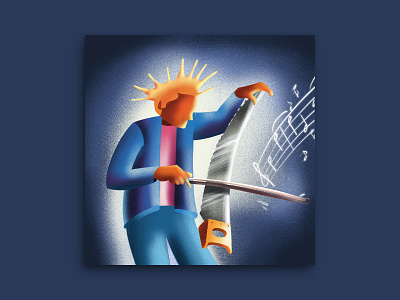 Heard music? or saw music? applepencil bow design illustration ipadart music music art musician procreate procreate art procreateapp saw saw blade sawmill sawtooth violin violinist