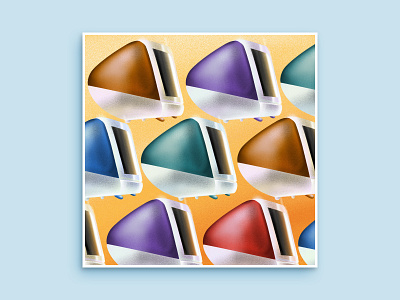 Bulky iMac G3 90s apple apple design applepencil colorful design g3 illustration imac imac pro ipadart jony ive monitors procreate procreate art procreateapp steve jobs