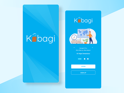 Preview Splash Screen and Intro Screen Kubagi App (Case Study)