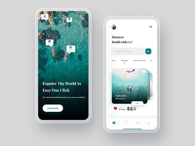 UI Design Vacation Trip App version 2