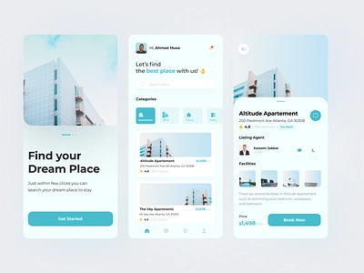 UI Design: Rent App Concept app design mobile softui ui uiux ux