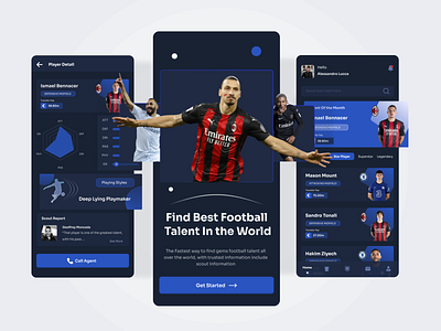 Football App Concept app design football football app illustration mobile mobile design ui uiux ux