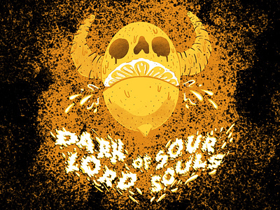 Dark Lord of Sour Souls beer art beer label branding concept design illustration logo