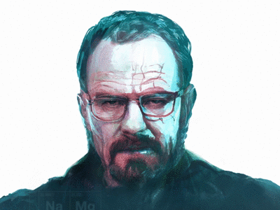 GIF Breaking Bad Final Poster amc art print blue breaking bad gif heinsenberg jesse pinkman print tv show