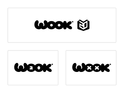 wook - 20th anniversary aniversary books bookstore branding design ecommerce logo typography vector