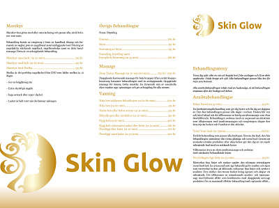 Skinglow folded brochure adobe indesign